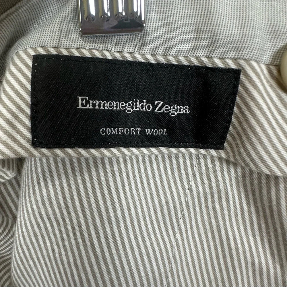 Ermenegildo Zegna Comfort Wool Dress Pants Gray Tailored Luxury Italy Formal 33 - Picture 3 of 8